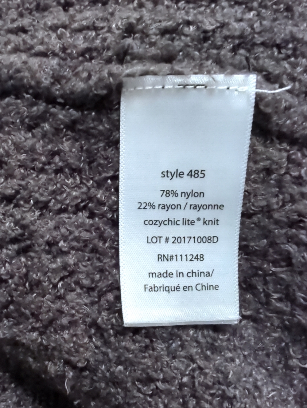 Barefoot Dreams CozyChic Lite Cardigan Gray Open Front Shawl Size S - Picture 7 of 11
